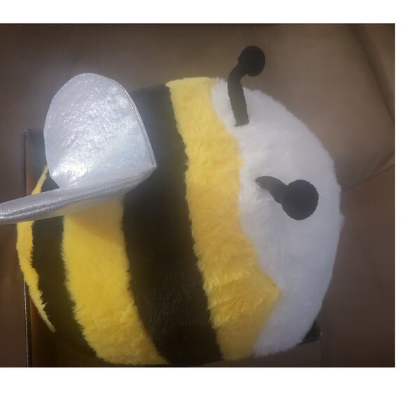 Pink Sky Weighted Snug Bud Bumble Bee Plush Stress Support Snuggle Buddy Calm - Picture 7 of 9